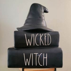 Rae Dunn Wicked Witch Bookstack